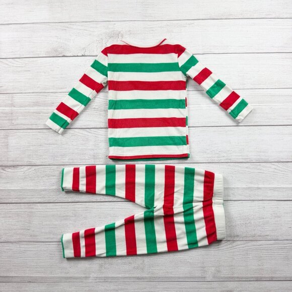Cat & Jack Holiday Stripe Snuggly Soft Pajamas - Picture 4 of 4